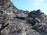 tratto di cresta che sale all'Aiguillette