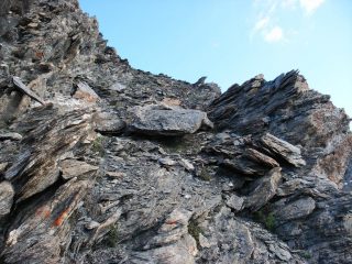 tratto di cresta che sale all'Aiguillette