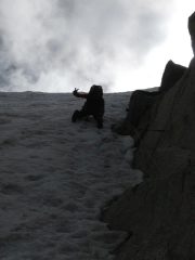 Io sul tiro del seracco