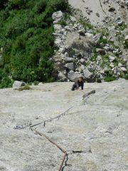 Sulle splendide placche del secondo tiro...