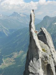 La Fiamma...salita (incredibile!) da una simpatica bimbetta elevetica di 6 anni con papà!
