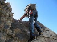 uno dei divertenti passaggi in arrampicata