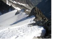 Tratto finale di salita dalla vetta..