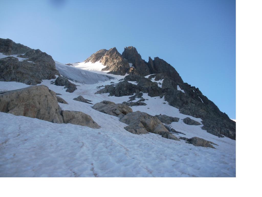 si vede gia' il ghiacciaio..e la punta