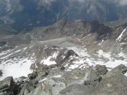 la cresta vista dalla cima