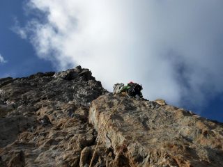 tratti di roccia buona,pochi purtroppo!