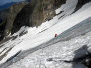 tratto delicato nella parte bassa del ghiacciaio