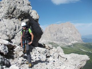 il Sassolungo sullo sfondo