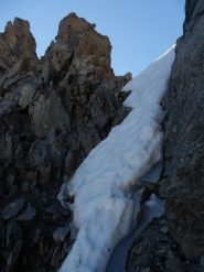 ultimo tratto del canalino, dopo la strettoia