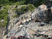 L'inzio del primo tratto verticale