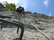 Ale all'attacco del secondo tratto verticale