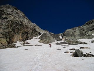Quasi al termine del nevaio