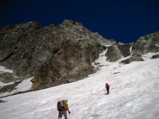 Alla base del canalone