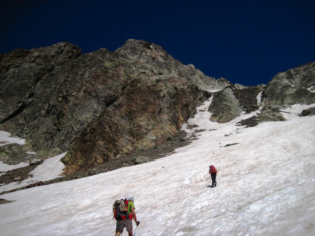 Alla base del canalone