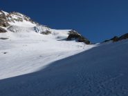 il pendio di salita al mattino