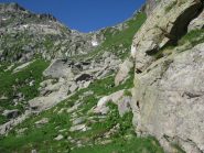 Si risale verso il Colle del Prà