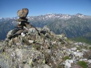 Arrivo all'ometto di vetta della Parej del Magnin