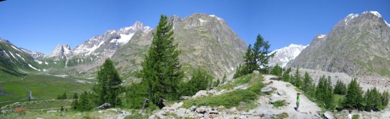 panorama dell'ambiente  coi bambini in osservazione...