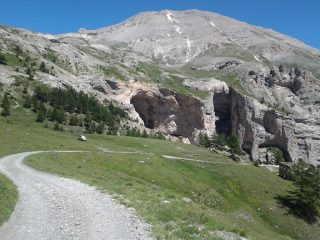 Punto in cui si lascia la strada (Seguret ben visibile)