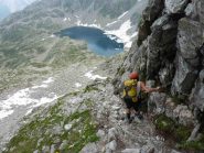 discesa dalla Bocchetta della Crosa e lago d'Antabia