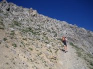 a piedi nel tratto finale