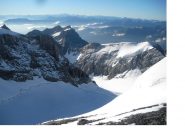 Il Bifertenfirn..lungo il quale corre la via normale ..
