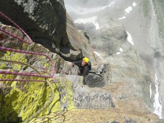 roccia gialla sullo spigolo