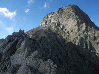 ultimo tratto di arrampicata alla Cima Bal