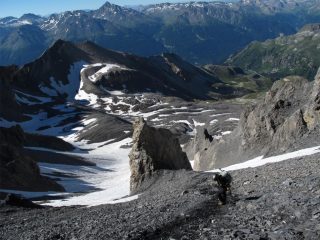 La traccia verso il colle