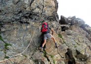 Piero sulla seconda corda fissa