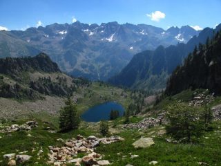 Lago d'Aver sottano visto salendo al soprano