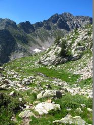 Valloncello di salita per il colletto che da sull'altro versante