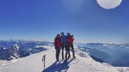 andrea, edo e tommy in vetta al monte bianco
