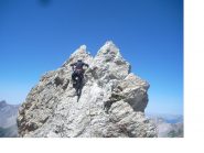 Sul passo di IV-  alla cuspide terminale..
