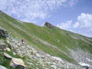 in discesa senza percorso obbligato....