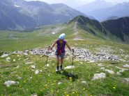 oltre il colle verso la Testa dei Frà....