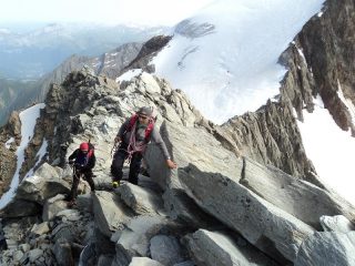 ...in attraversata sull'Aig.lle de la Bérangére