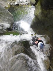 Andrea sul primo toboga