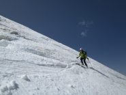 Fede nell'unico passaggio leggermente difficoltoso per evitare la traccia molto scalinata