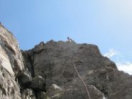 e finalmente in cima all'ultimo tiro