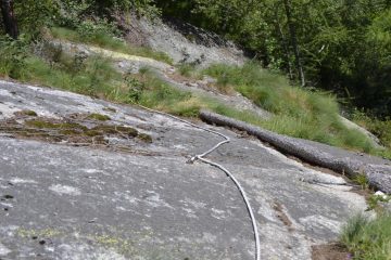 Un tratto del sentiero attrezzato