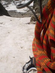 discesa dal canalino