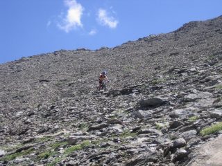 tratto ciclabile del sentiero nella parte alta