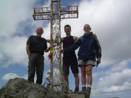 In punta con i miei compagni di salita.