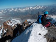 Dalla vetta  le cime del Vallese
