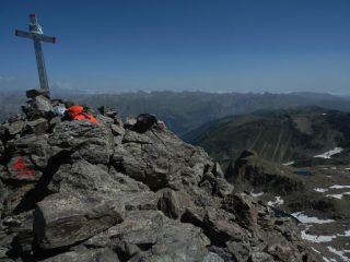 la vetta della Rocca Rossa