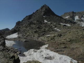 disgelo sotto la Cima Nord Schiantalà