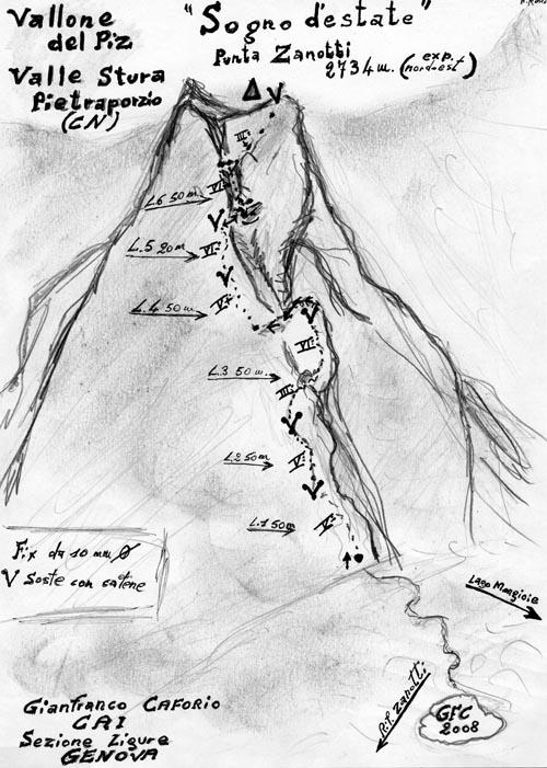 disegno originale della via di G.Caforio