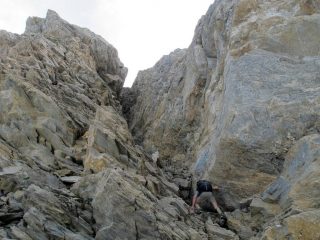 Inizia la risalita del camino