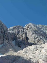 Il canalone dove corre la ferrata